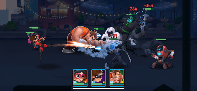 ディズニーヒーローズ 遊び方攻撃中