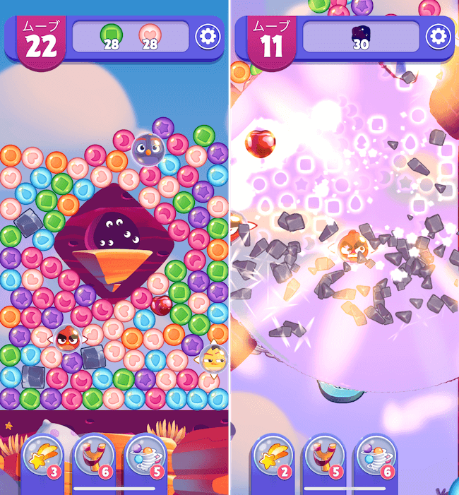 ドリームブラスト アングリーバードのパズル